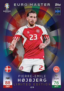 Pierre Emile Hojbjerg Denmark Topps Match Attax EURO 2024 Euro Master Limited Edition #LE8